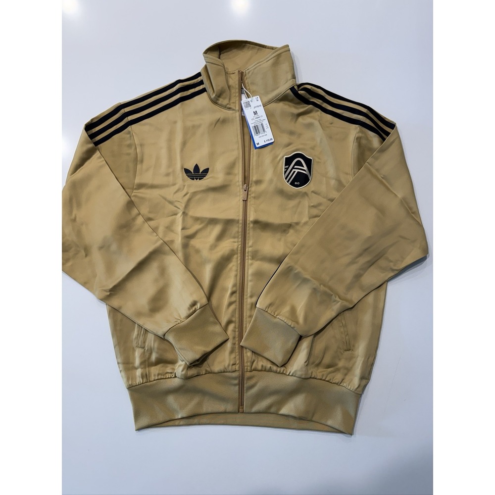 Adidas St. Louis SC Firebird Track Top Men's M Golden Beige JY7910 Jacket